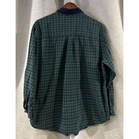 Vintage Plaid Fall Embroidered Button Up Plus Size 18W - Picture 4 of 5